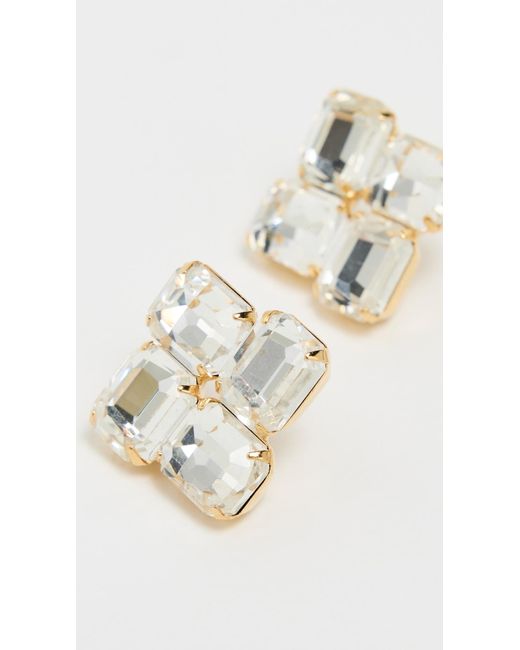 Jennifer Behr White Piccolo Earrings