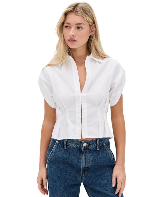 Hevron White Opal Top