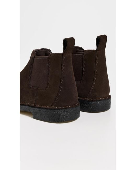 Clarks Black Desert Chelsea Boots for men