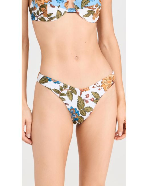 Farm Rio Black Garden Scarf Bikini Bottoms
