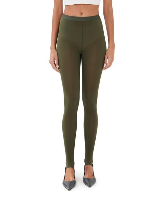 Wardrobe NYC Green Wardrobe. Nyc Sheer Stirrup Leggings