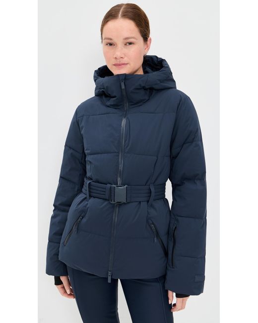 Halfdays Blue Hedy Belted Puffer Jacket