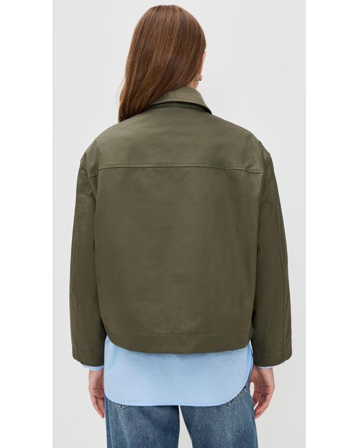 Rag & Bone Green Nonie 2-In-1 Cotton Barn Jacket