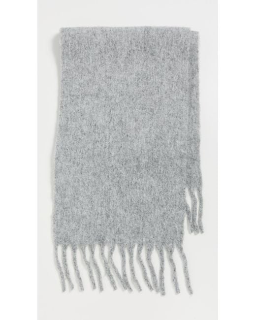 Hat Attack Gray Cozy Solid Scarf