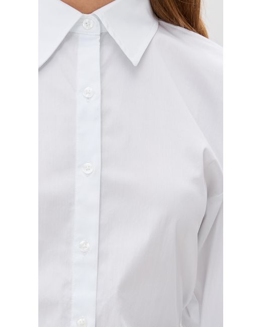 Simon Miller White Loch Poplin Button Up
