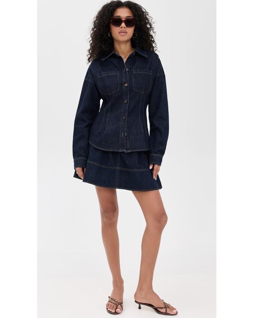Line & Dot Blue Caryl Hourglass Jacket