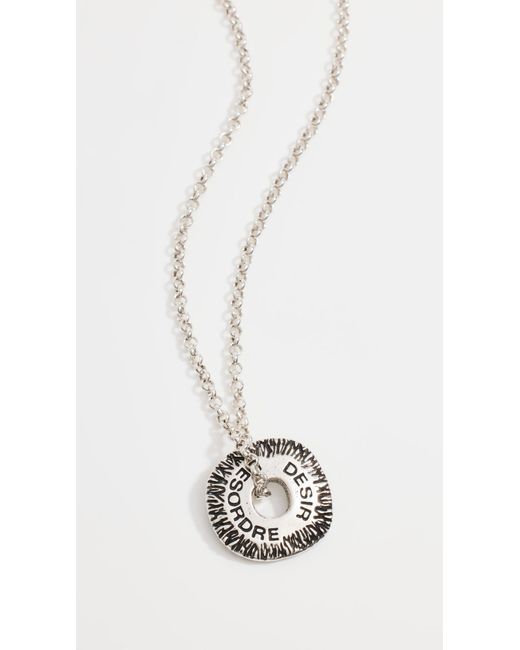 Isabel Marant White Collier Necklace for men