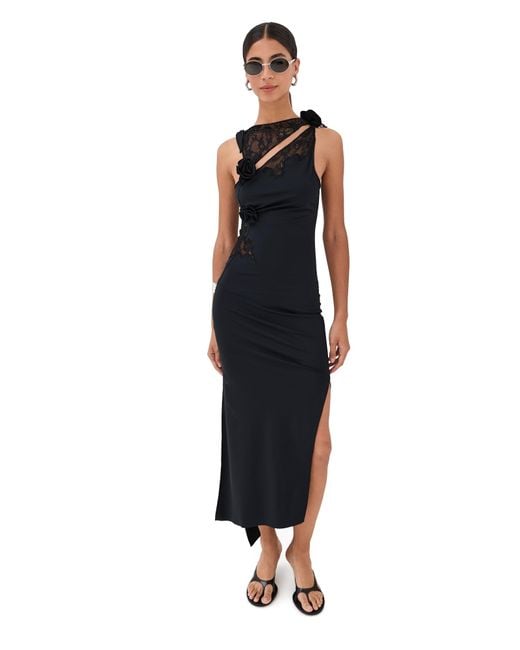 Coperni Lace Hybrid Flower Gown in Black | Lyst