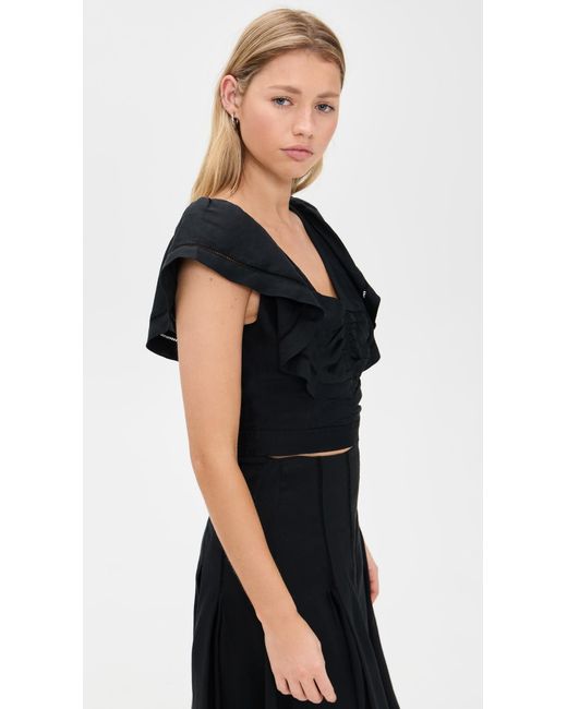 La Ligne Black Lila Top