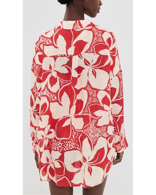 LSPACE Red Rio Tunic