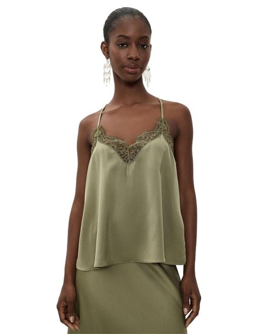Ba&sh Green Corina Top