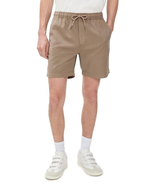 Faherty Brand Natural Essential Drawstring Shorts for men