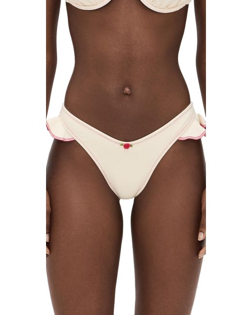Montce Brown Binded Kelly Bikini Bottoms