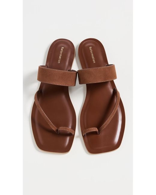 Reformation Multicolor Sawyer Flat Sandals