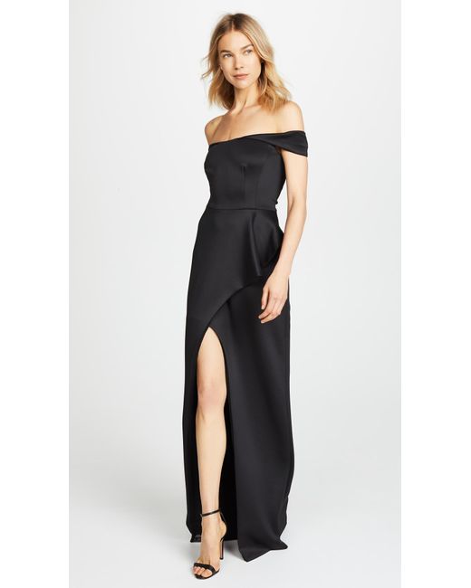 black halo padma dress