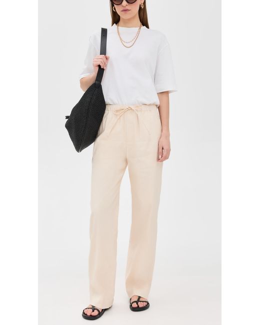 Rag & Bone Natural Logan Linen Beach Pants