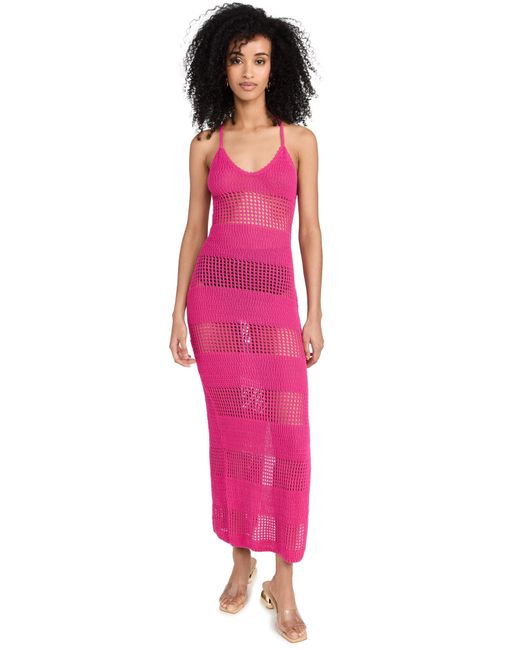 L*Space Pink Space Kaea Dress Bougainviea