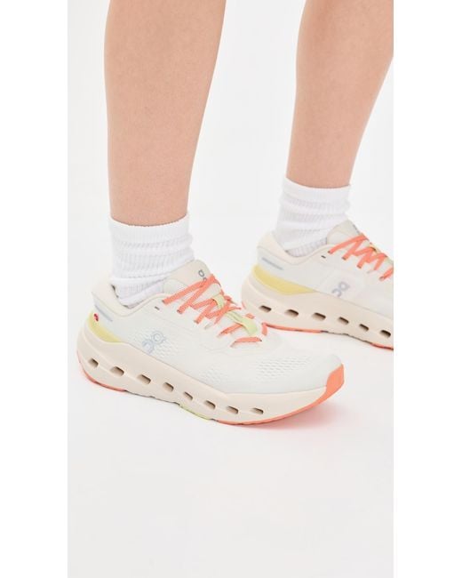 On Shoes White Cloudrunner 3 Sneakers