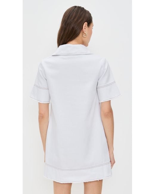 ALIGNE Iggy Denim Mini Dress in White | Lyst ALIGNE Iggy Denim Mini Dress in White | Lyst