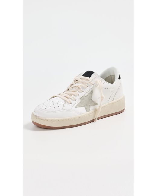 Golden Goose Deluxe Brand White Ballstar 2 Leather Upper And Spur Suede Star Shiny Leather Heel