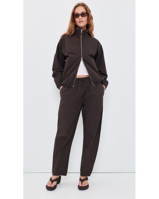 Leset Black Kyoto Drawstring Pants