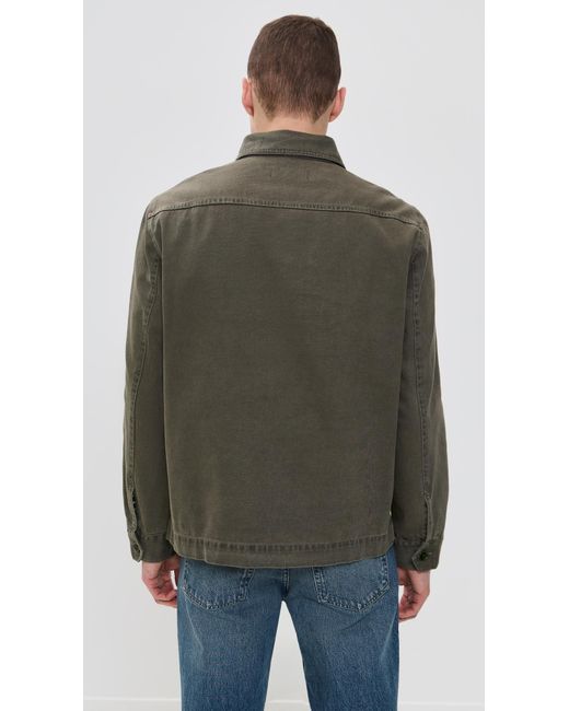 Alex Mill Black Garment Dyed Work Jacket for men