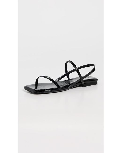 Anine Bing Black Hilda Flat Sandals