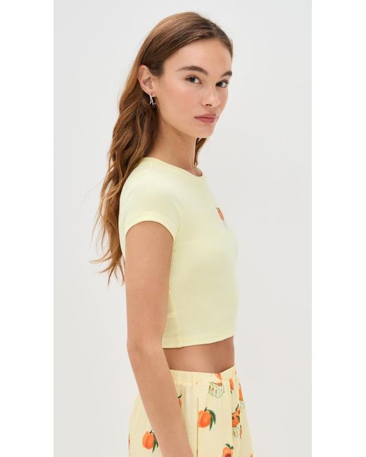 Bailey Rose Yellow Peach Tee