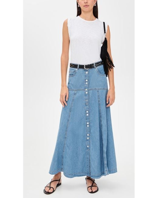 Ba&sh Blue Laddie Skirt