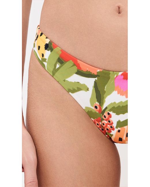 Farm Rio Red Fruits Paradise Low Bikini Bottoms