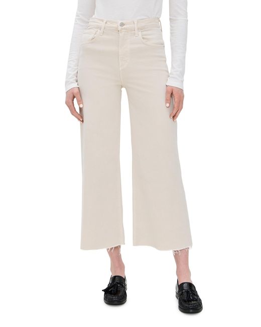 Citizens of Humanity White Lyra Wide Leg Crop Jeans