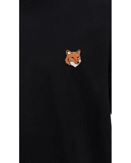 Maison Kitsuné Black Fox Head Patch Regular Tee for men