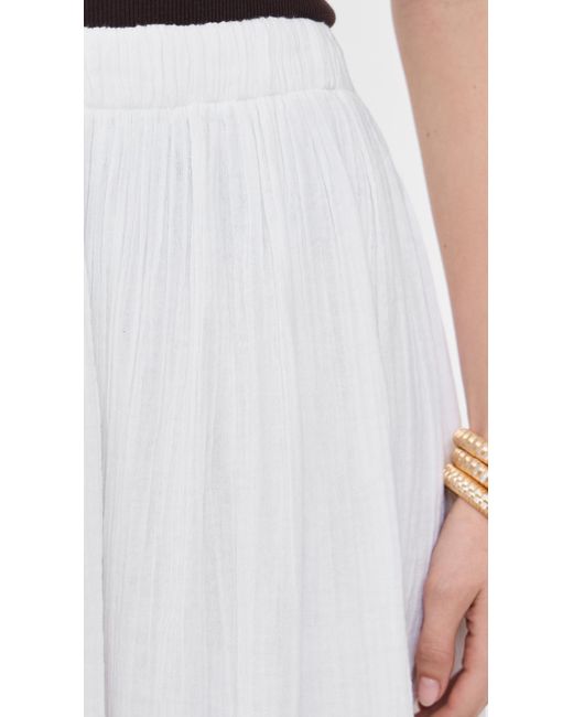 Z Supply White Reina Gauze Skirt