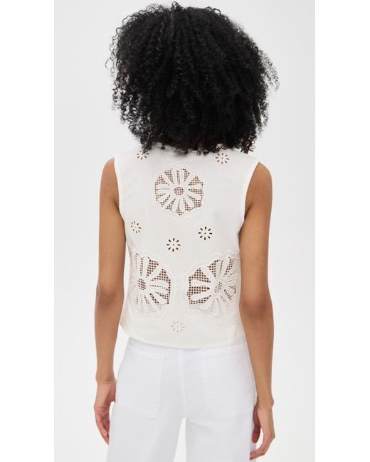 ALIGNE Black Chloe Broderie Vest