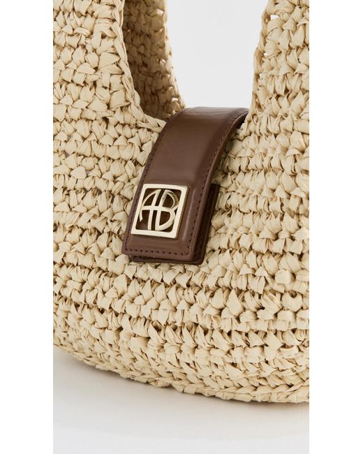 Anine Bing White Lou Bag Monogram