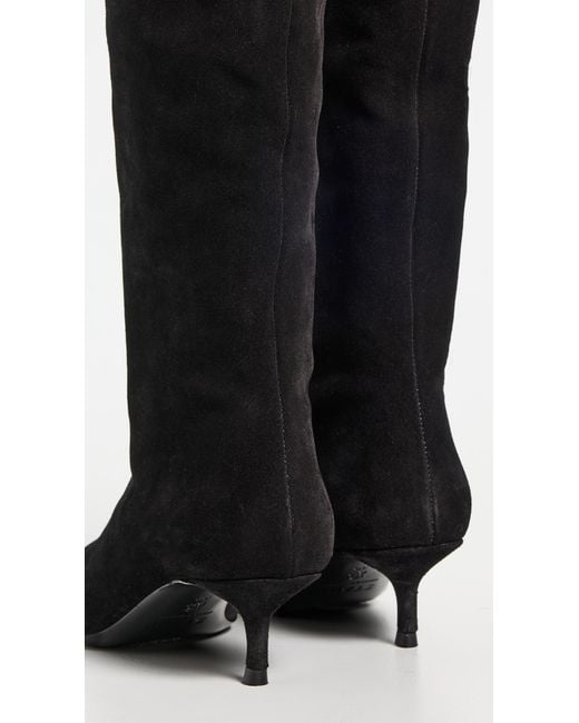 Staud Black Sebastian Kitten Heel Boots