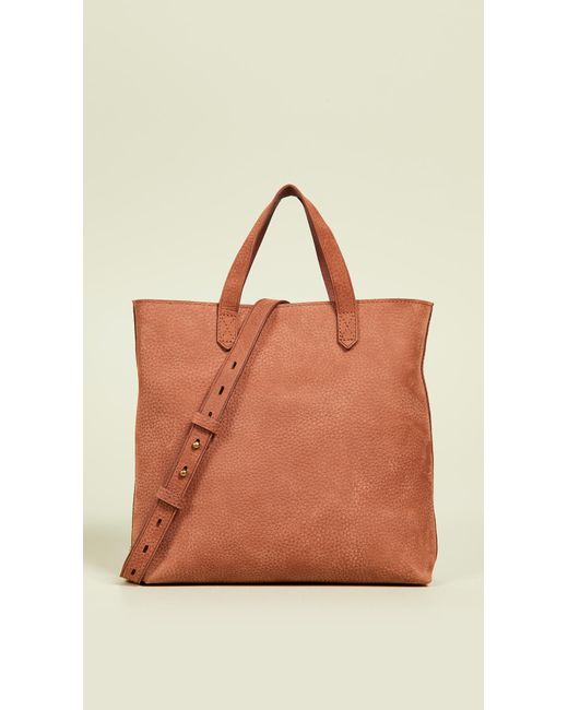 Madewell The Zip top Transport Crossbody In Nubuck Leather Rainbow Strap Edition Lyst