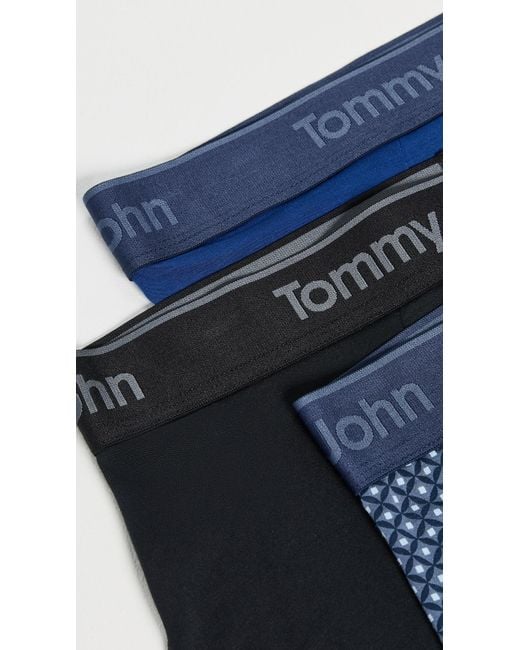 Tommy John Blue Second Skin 4 Boxer Briefs 3 Pack for men