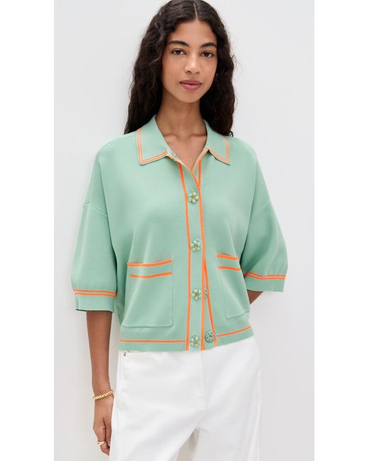 Essentiel Antwerp Green Ilaria Knitted Cardigan
