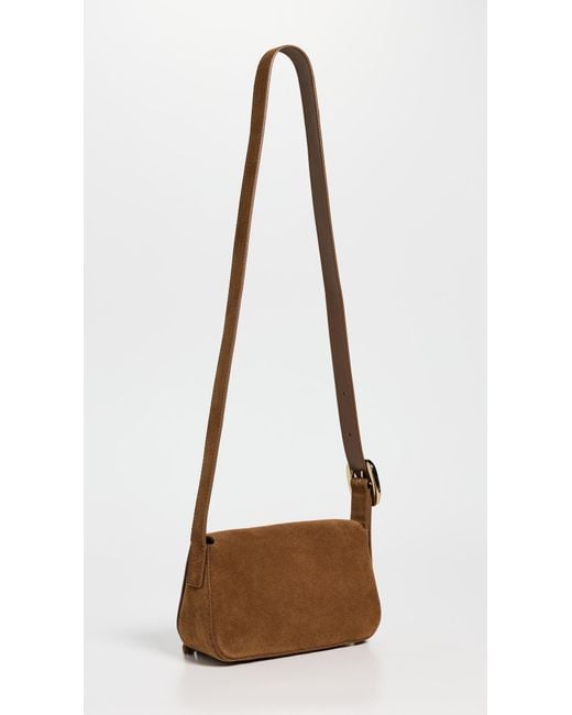 Madewell White Soft Grain Flap Crossbody Fringe Bag