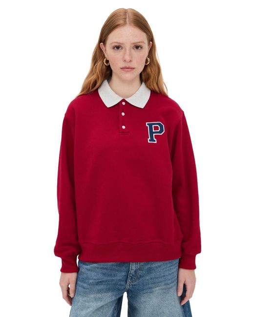 Parker Red Rugby Sweater