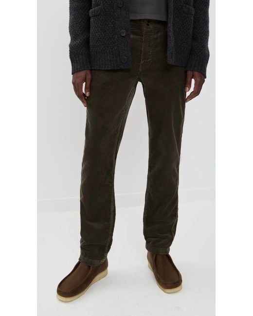 Taylor Stitch Black The Corduroy Carnegie Pants for men