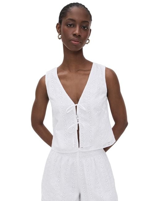 Velvet White Ava Top