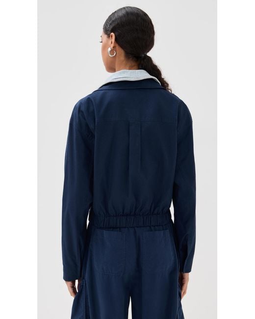 Jonathan Simkhai Blue Apollo Jacket