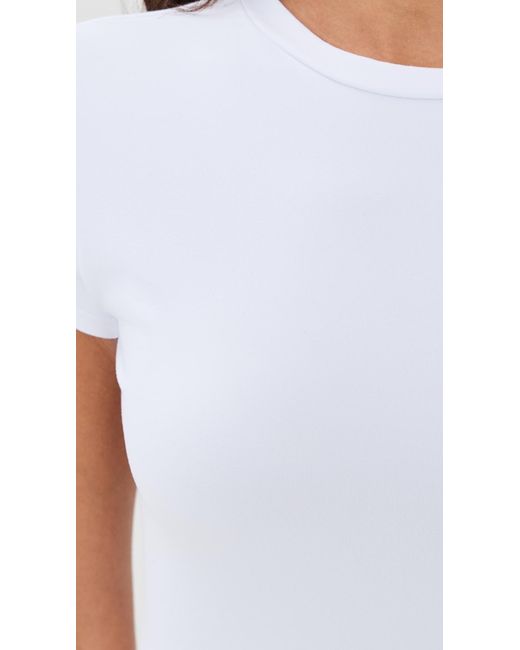 Susana Monaco White Essential Crew Tee