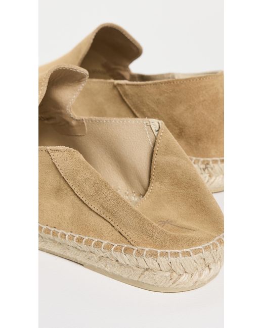 Manebí White Suede Traveler Espadrilles for men