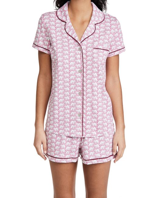 Roberta Roller Rabbit Pink Hathi Polo Pajama Set