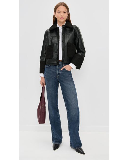 Rails Black Dria Faux Leather Jacket
