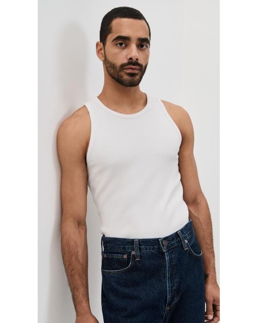 Agolde White Viggo Tank for men