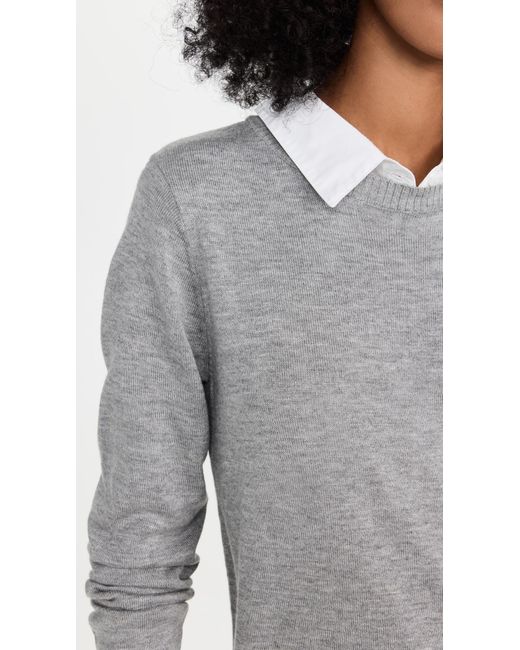 English Factory White Combo Shirtdress